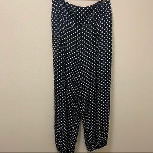 Black and White Polka Dot Pants